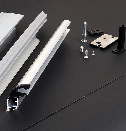 Aluminium ostium, fenestra et velum murum materiae auxiliares